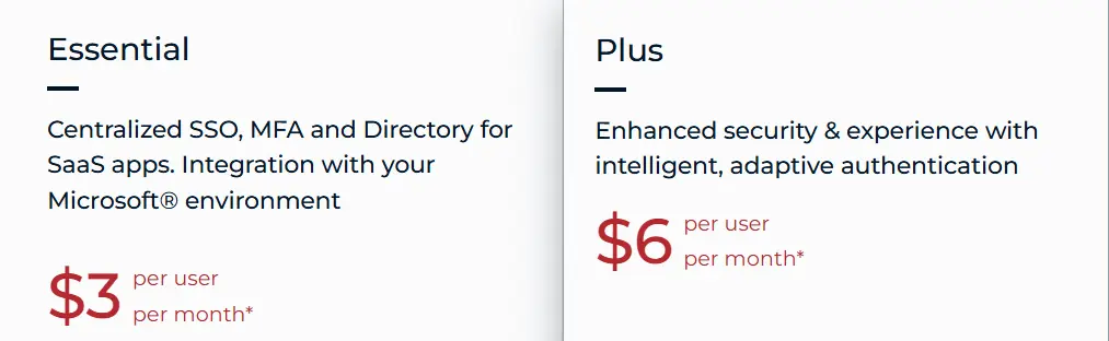 Ping Identity pricing